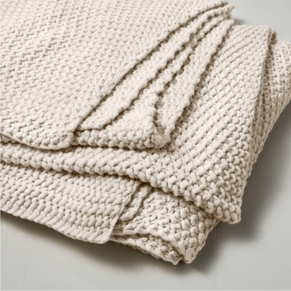 Casaluna Chunky Sweater Knit Throw Bed Blanket (Full/ Queen) - Natural - Picture 2 of 6